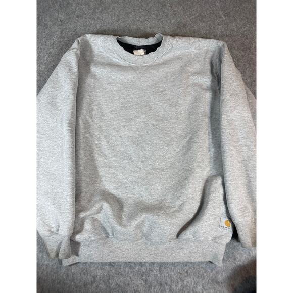 Carhartt Sweatshirt Mens XL Gray Pullover Cozy Workwear Outdoor Performance - Picture 1 of 5